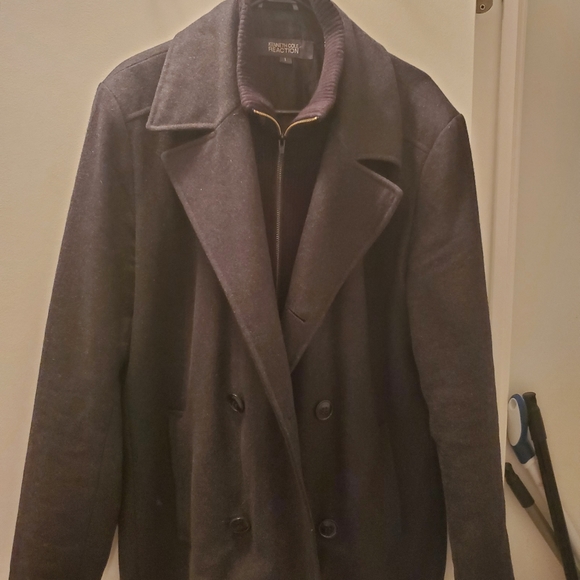 Kenneth Cole reaction peacoat with zipper size large - Picture 3 of 3